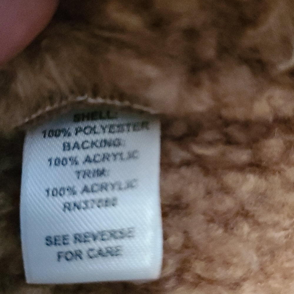 Faux Fur Leather Sheepskin Coat Jacket Two Tone Cato - Picture 9 of 10